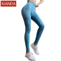 Pantalones de yoga de yoga de costura personalizados Pantalones deportivos para mujeres Pantalones de fitness de cintura alta